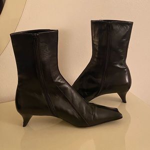 PRADA Black Leather Boots